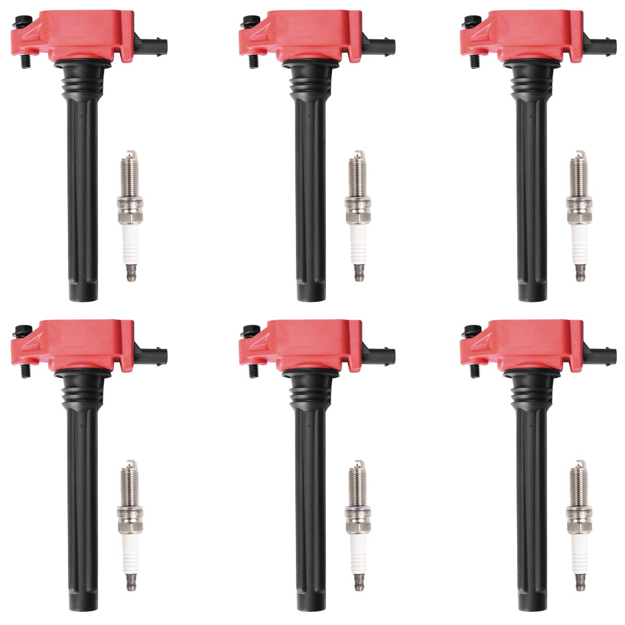 Jeep Wrangler Ignition Coils With Spark Plugs Red L Jeep