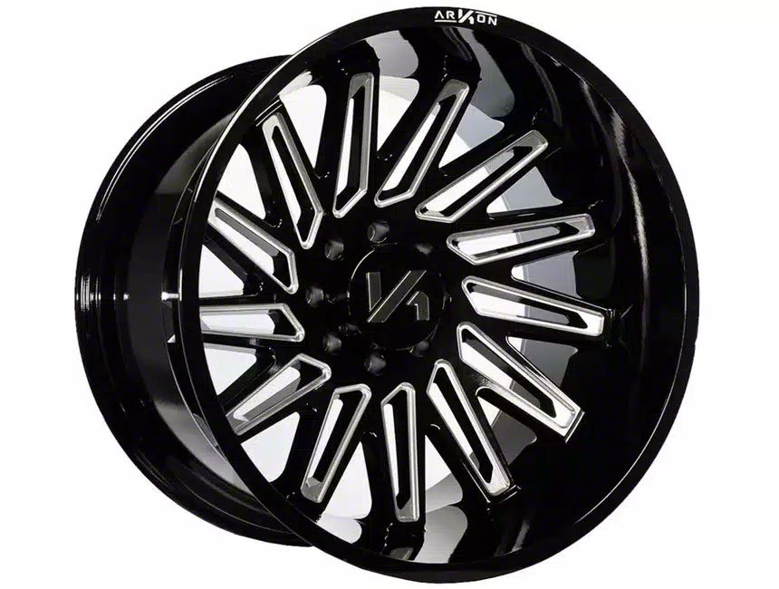 Arkon Off Road Tundra Armstrong Gloss Black Milled 6 Lug Wheel Left