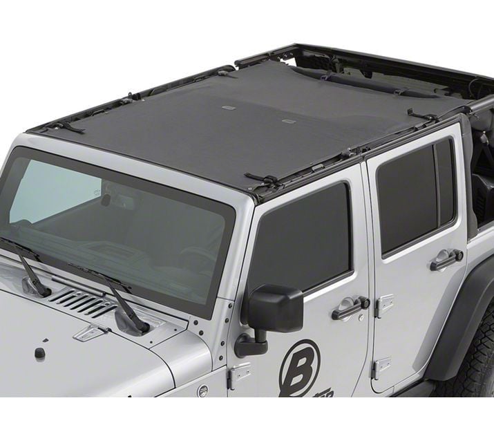 Bestop Jeep Wrangler Sun Extended Safari Style Bikini Top Black