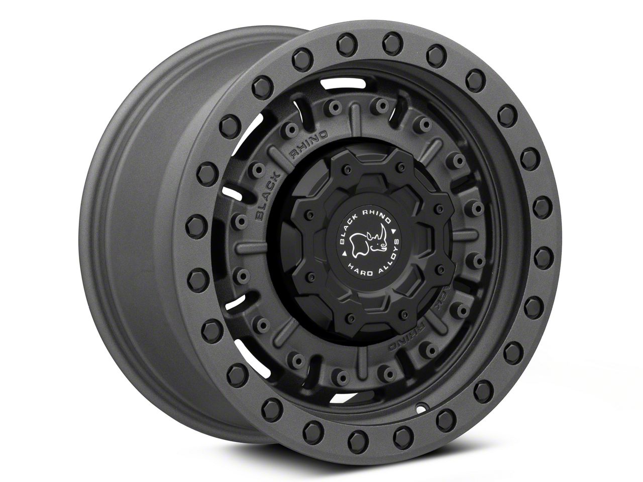 Black Rhino Tacoma Abrams Textured Matte Gunmetal Lug Wheel X