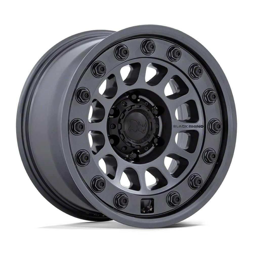 Black Rhino Jeep Gladiator Outback Matte Gunmetal Wheel 17x8 32mm