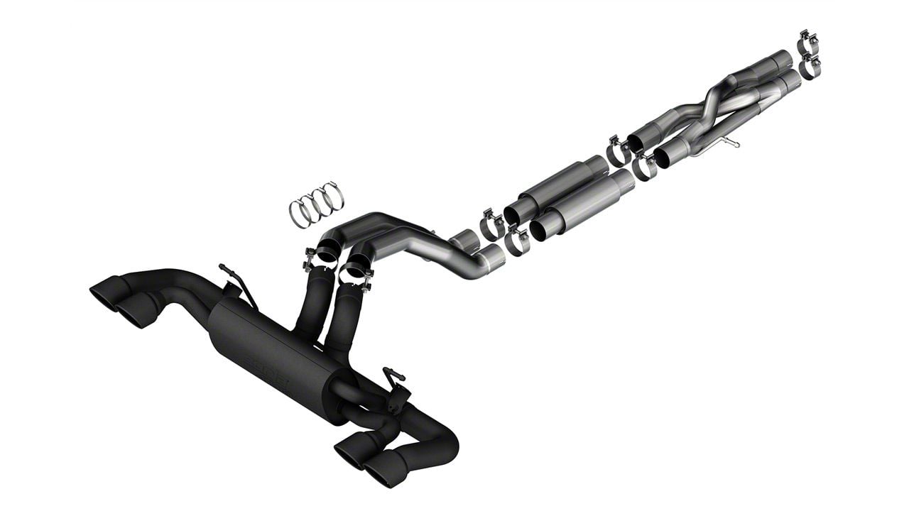 Borla Jeep Wrangler Atak Cat Back Exhaust With Ceramic Black Tips