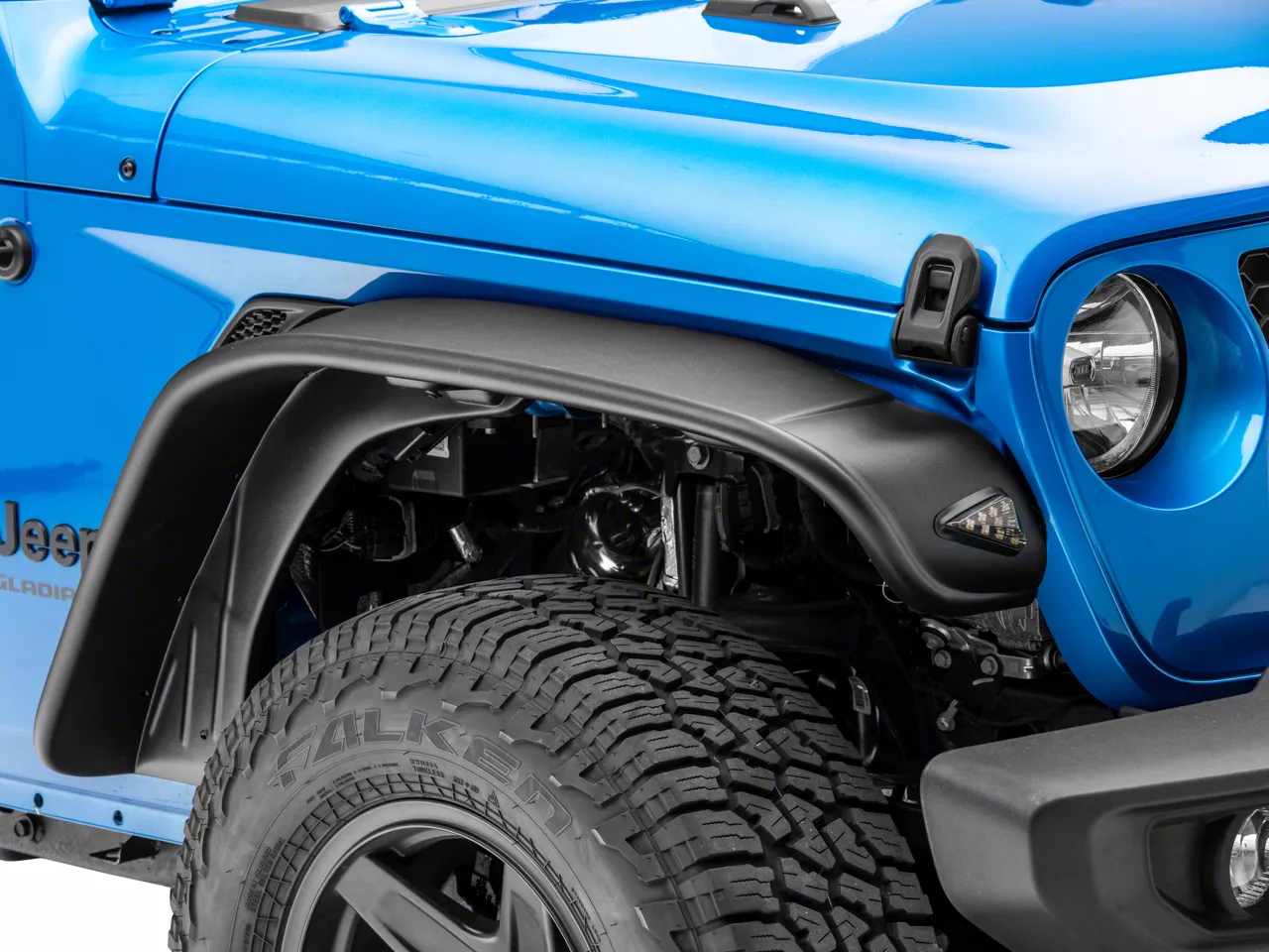 Bushwacker Jeep Gladiator Flat Style Fender Flares Textured Black