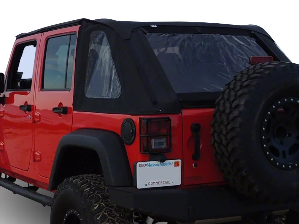 Jeep Wrangler Bowless Soft Top With Tinted Windows Black Diamond