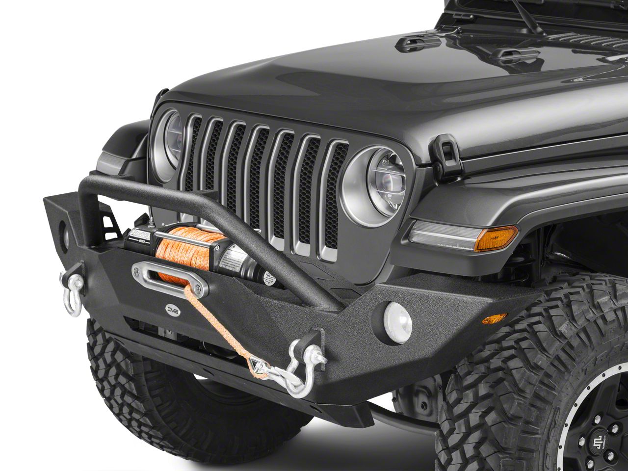 DV8 Offroad Jeep Wrangler FS 18 Hammer Forged Front Bumper FBSHTB 18