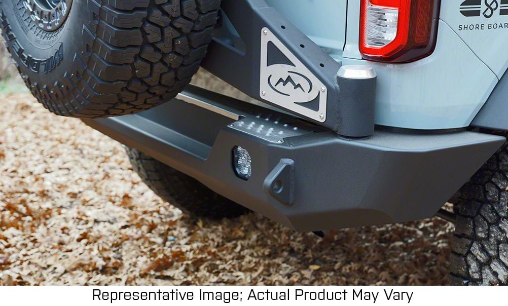 Expedition One Bronco Trail Series Rear Bumper With Smooth Motion Tire