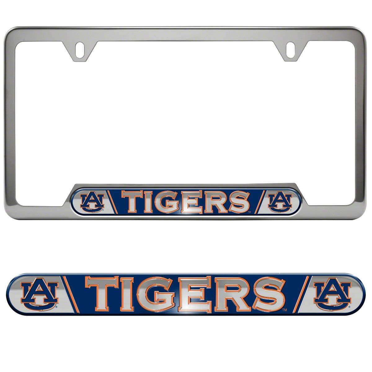 Jeep Gladiator Embossed License Plate Frame With Auburn University Logo