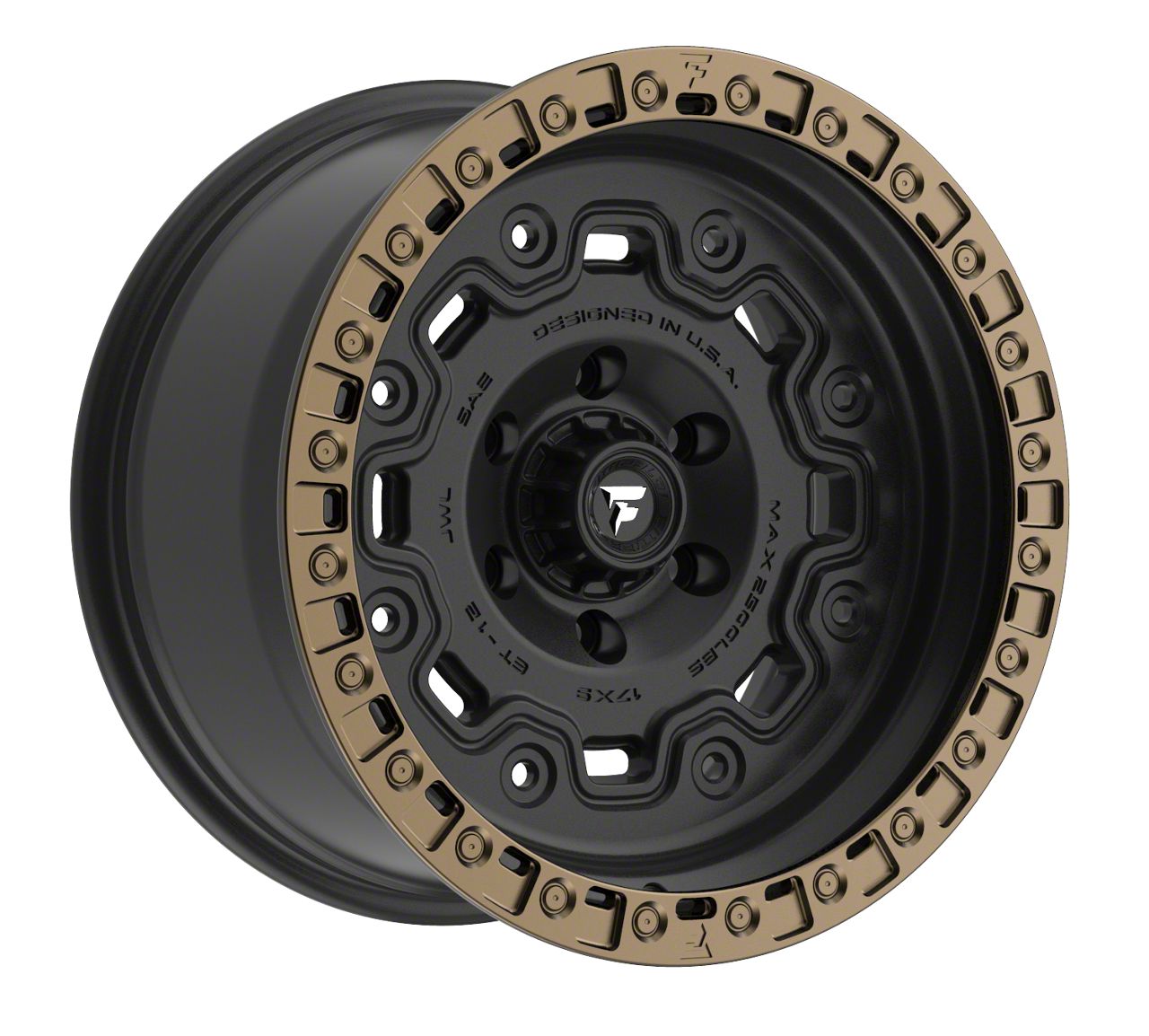 Fittipaldi Offroad Jeep Wrangler FT100 Satin Black Wheel 17x9 12mm