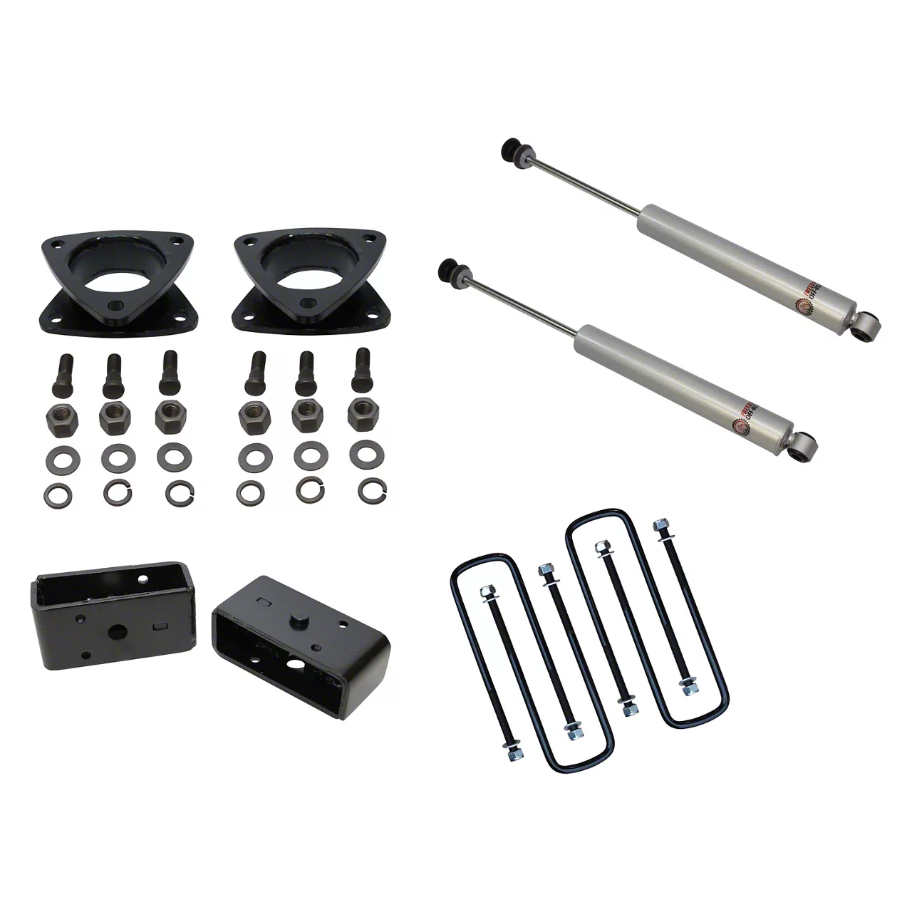 Freedom Offroad Tacoma 3 Inch Suspension Lift Kit With Nitro Shocks FO