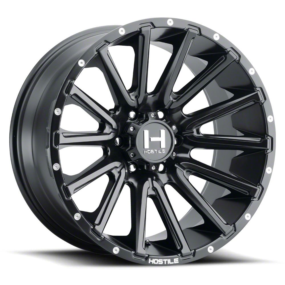 Hostile Tundra Typhoon Asphalt Lug Wheel X Mm Offset H