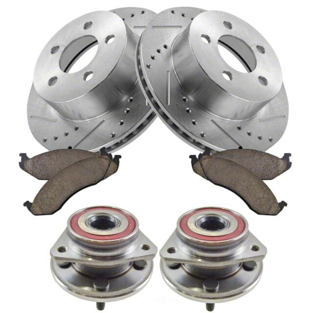 Jeep Wrangler Ceramic Performance Brake Rotor Pad And Wheel Bearing