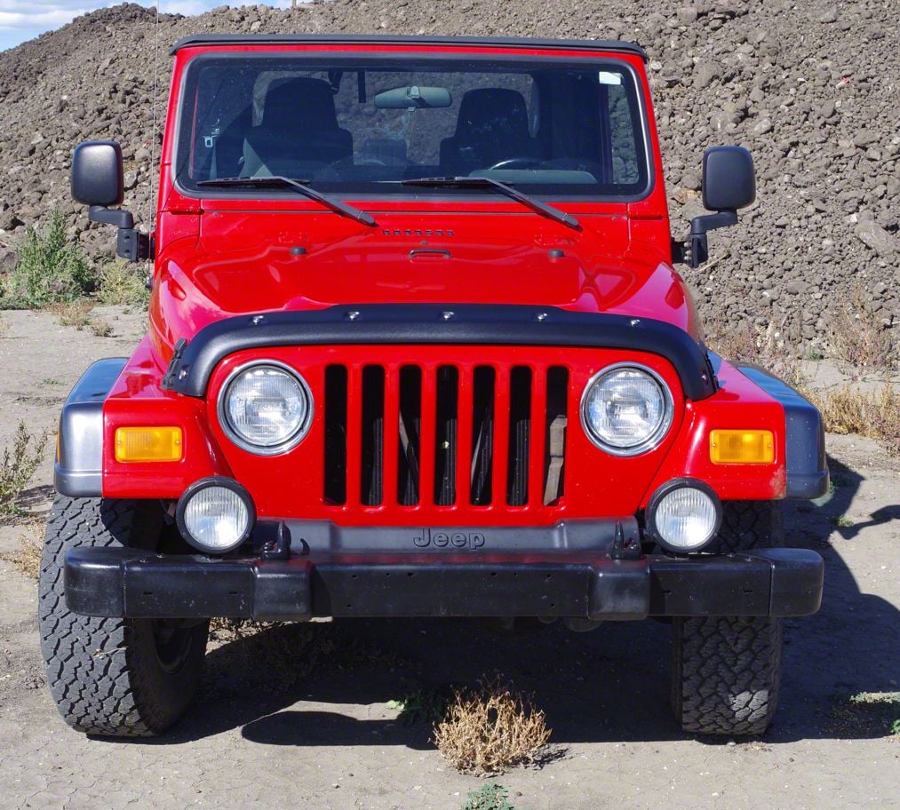 Jeep Wrangler Premium Bolt On Look Hood Deflector Smooth Jeep