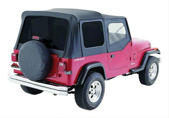 Jeep Wrangler Replacement Soft Top With Tinted Windows Black Denim