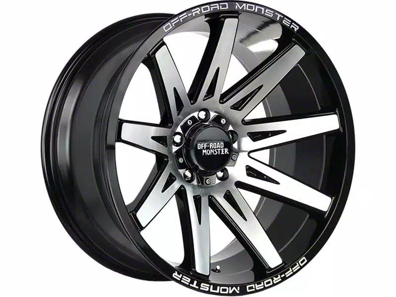 Off Road Monster Jeep Grand Cherokee M25 Gloss Black Machined Wheel