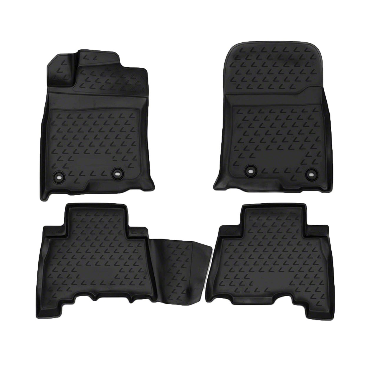 OMAC Toyota 4 Runner All Weather Molded 3D Front And Rear Floor Liners