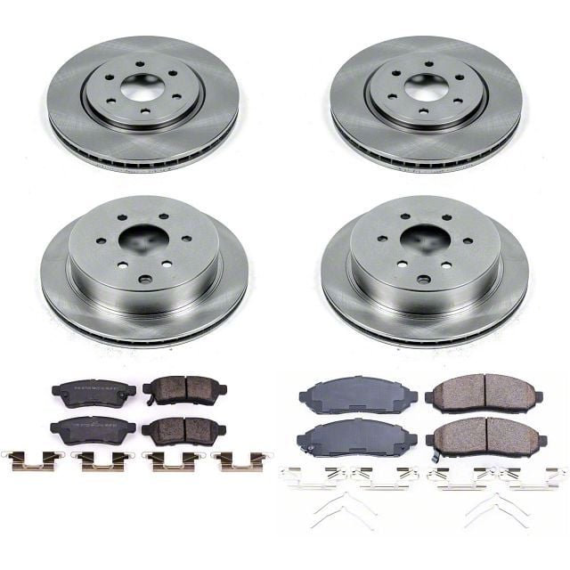 Powerstop Frontier Oe Replacement Lug Brake Rotor And Pad Kit Front