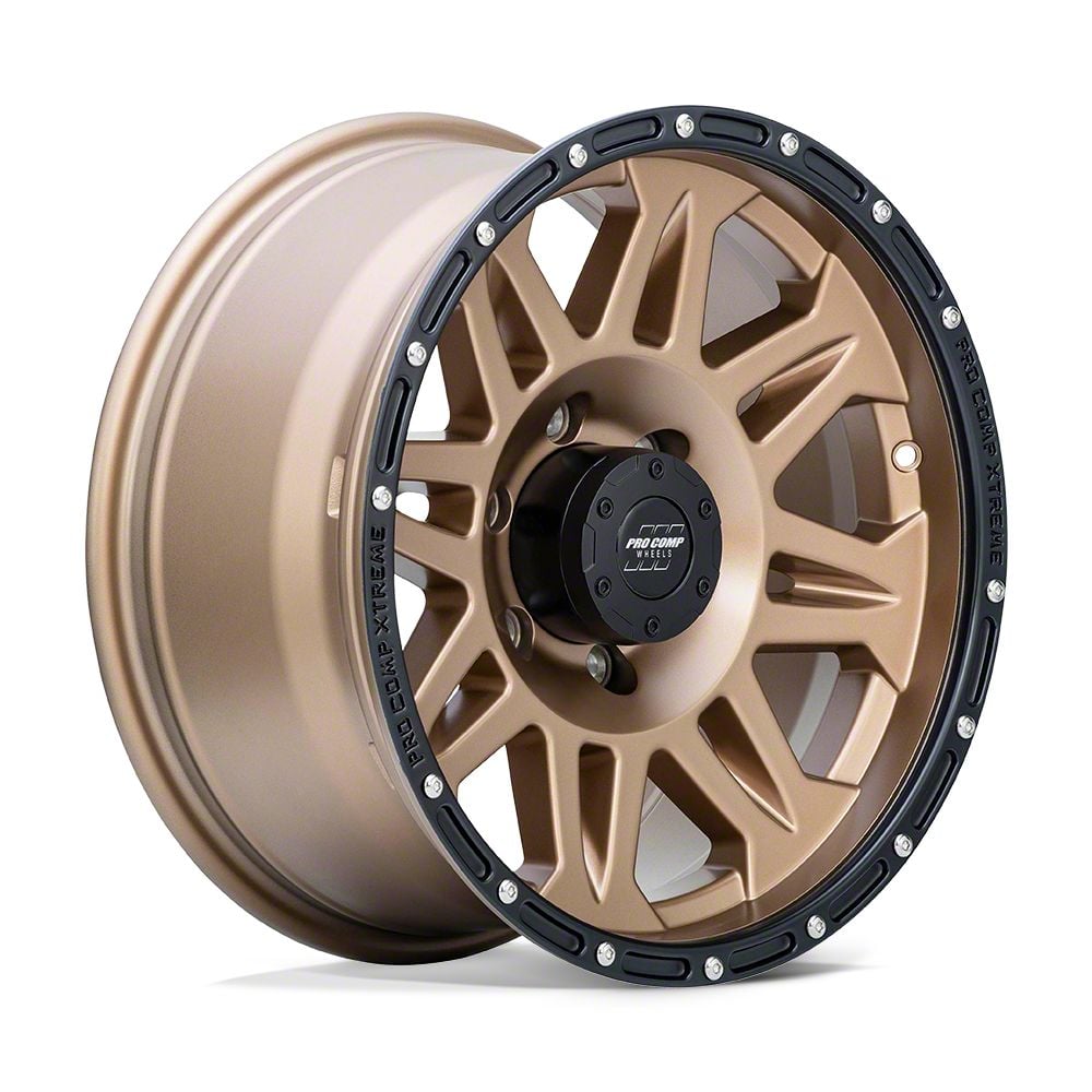 Pro Comp Wheels Jeep Wrangler Torq Matte Bronze With Black Lip Wheel