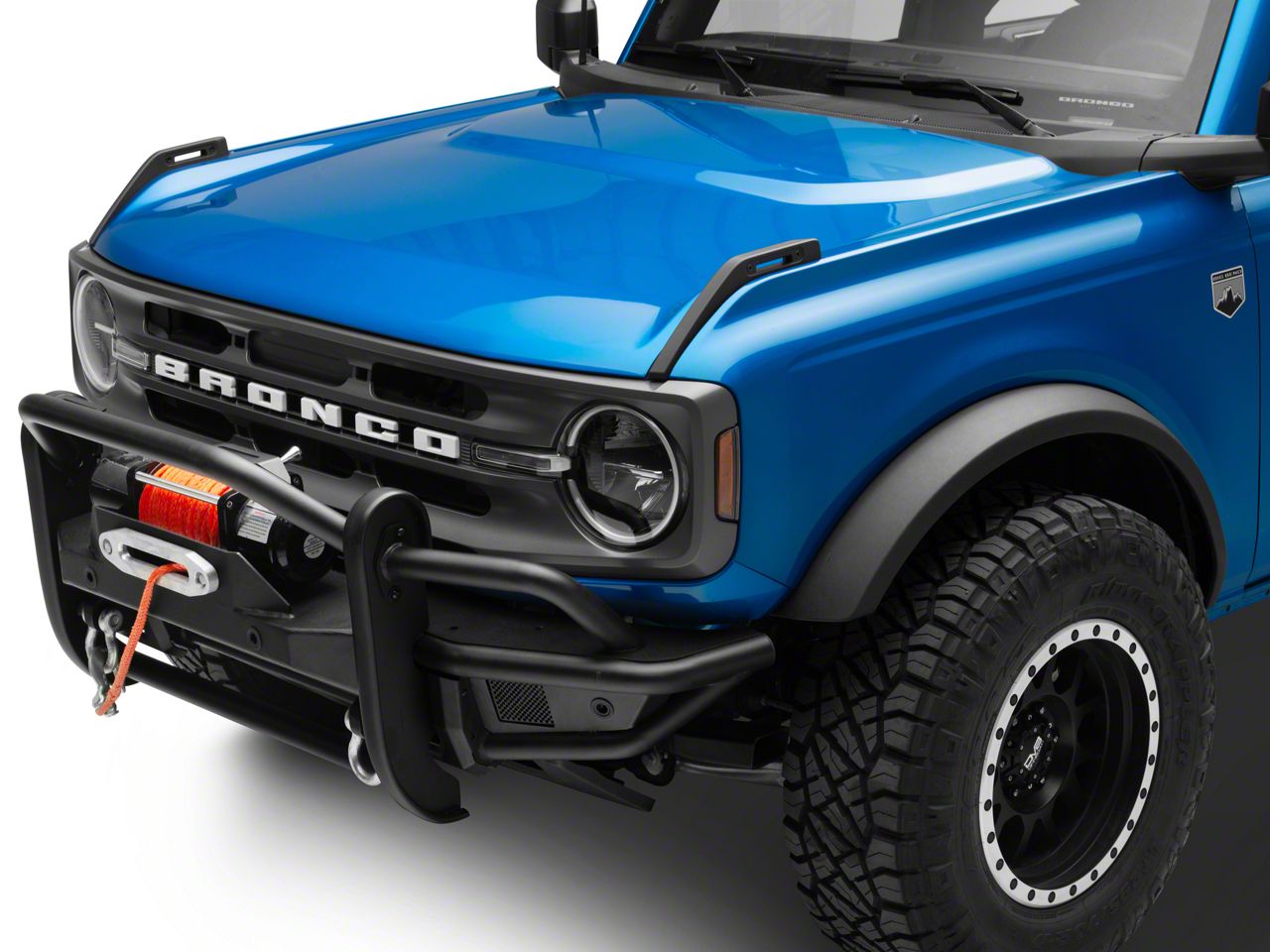 Redrock Bronco Hd Tubular Front Winch Mount Bumper And Grille Guard