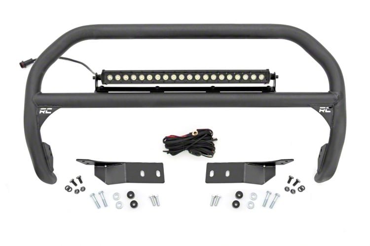 Rough Country Tundra Nudge Bar With Inch Black Series White Drl Led