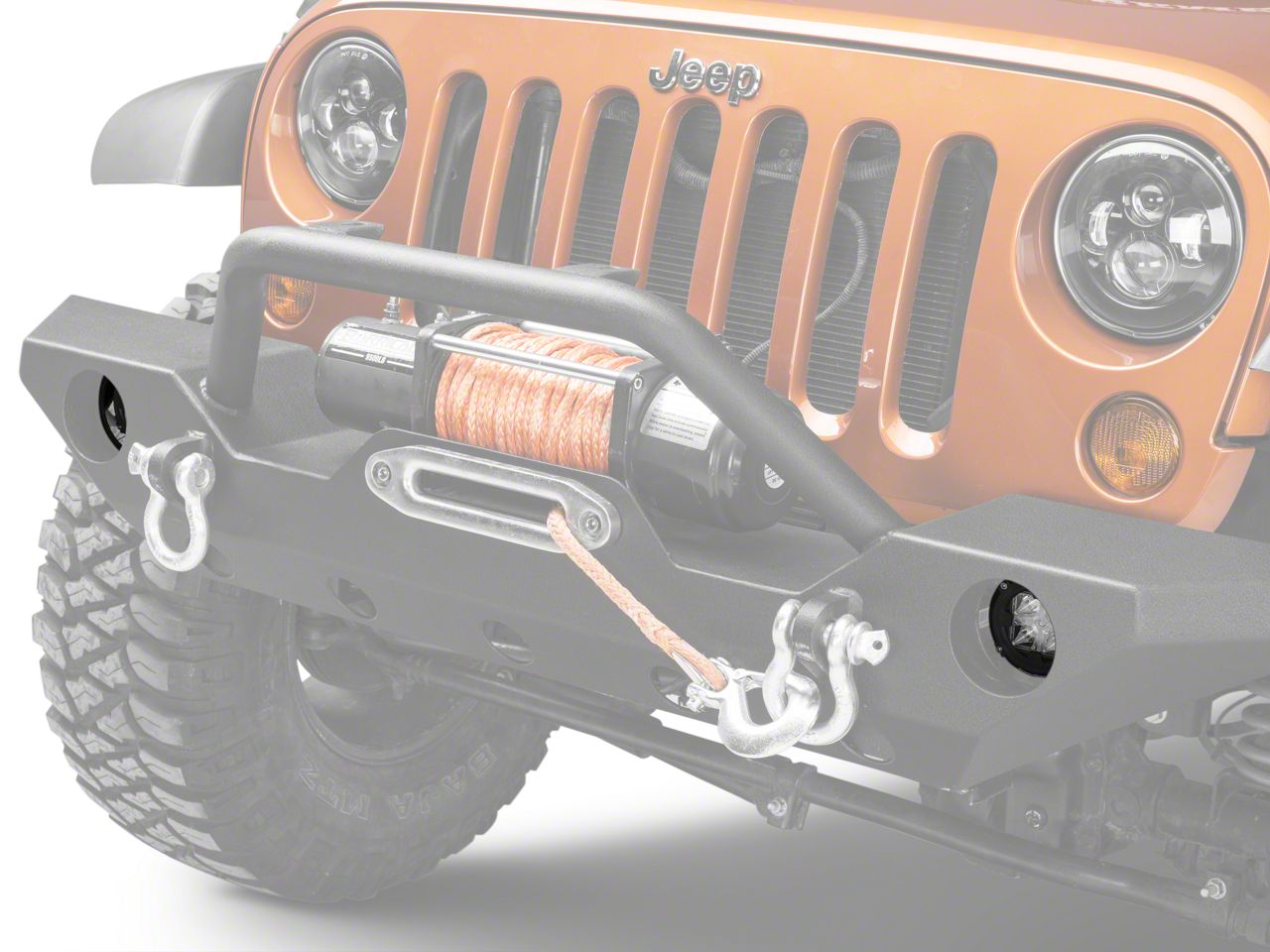 Rugged Ridge Jeep Wrangler 3 5 In Round LED Lights W Mounting