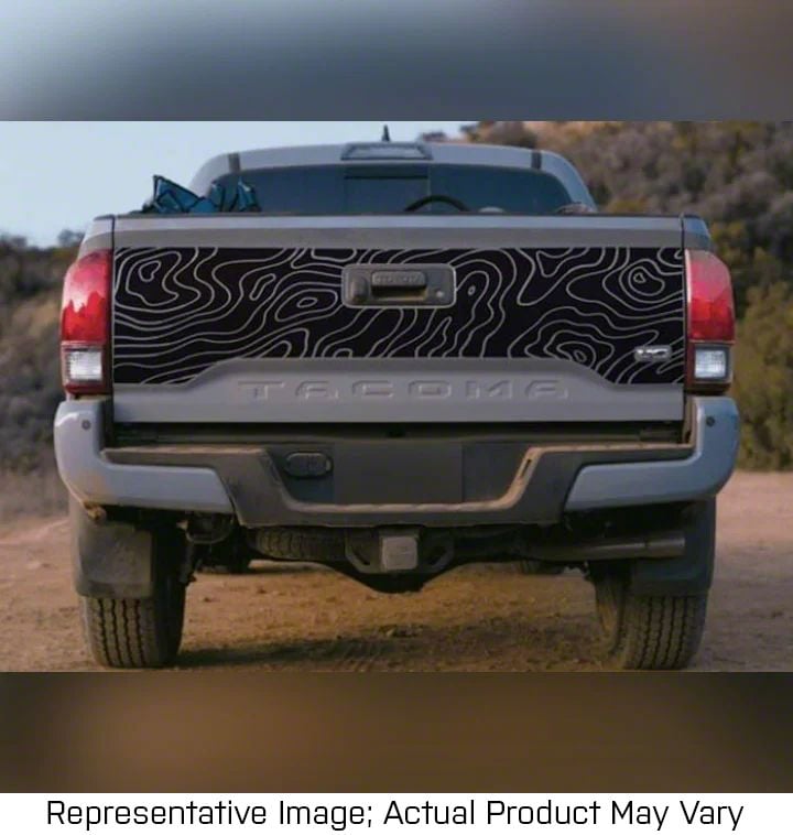 Tacoma Topography Tailgate Decal Matte White Tacoma Free