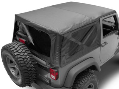 MasterTop Jeep Wrangler Complete Soft Top With Tinted Windows Black