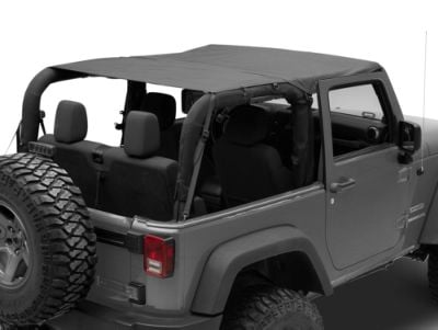 Redrock Jeep Wrangler Extended Bikini Top Black Diamond J