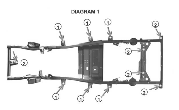 Rough Country Jeep Body Lift Kit Diagram From XT