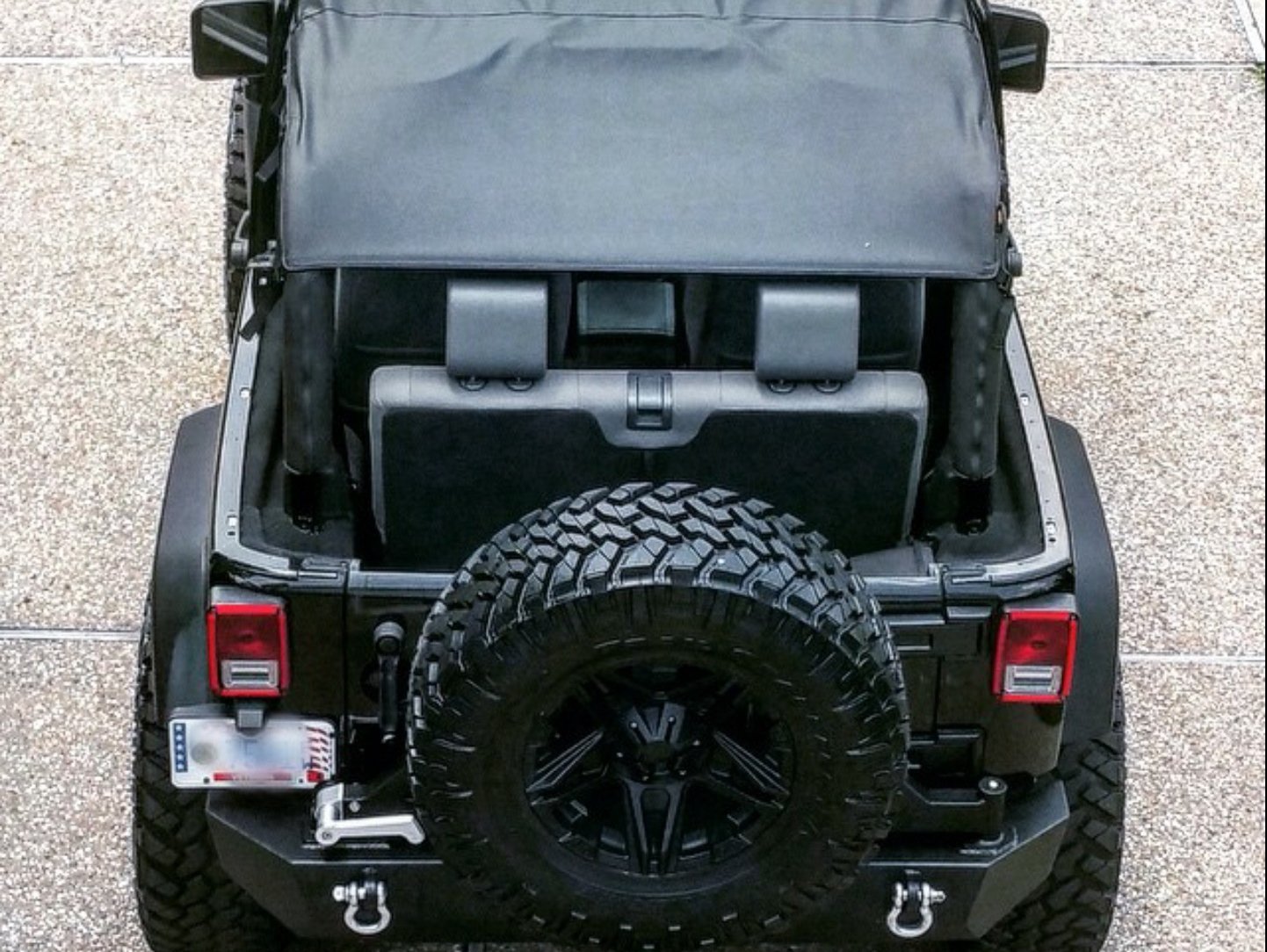 Bestop Safari-Style Header Bikini Top; Cable Style; Black Diamond (10-18 Jeep Wrangler JK 2-Door)