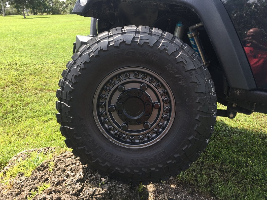 Off road tires on Wrangler Jeep