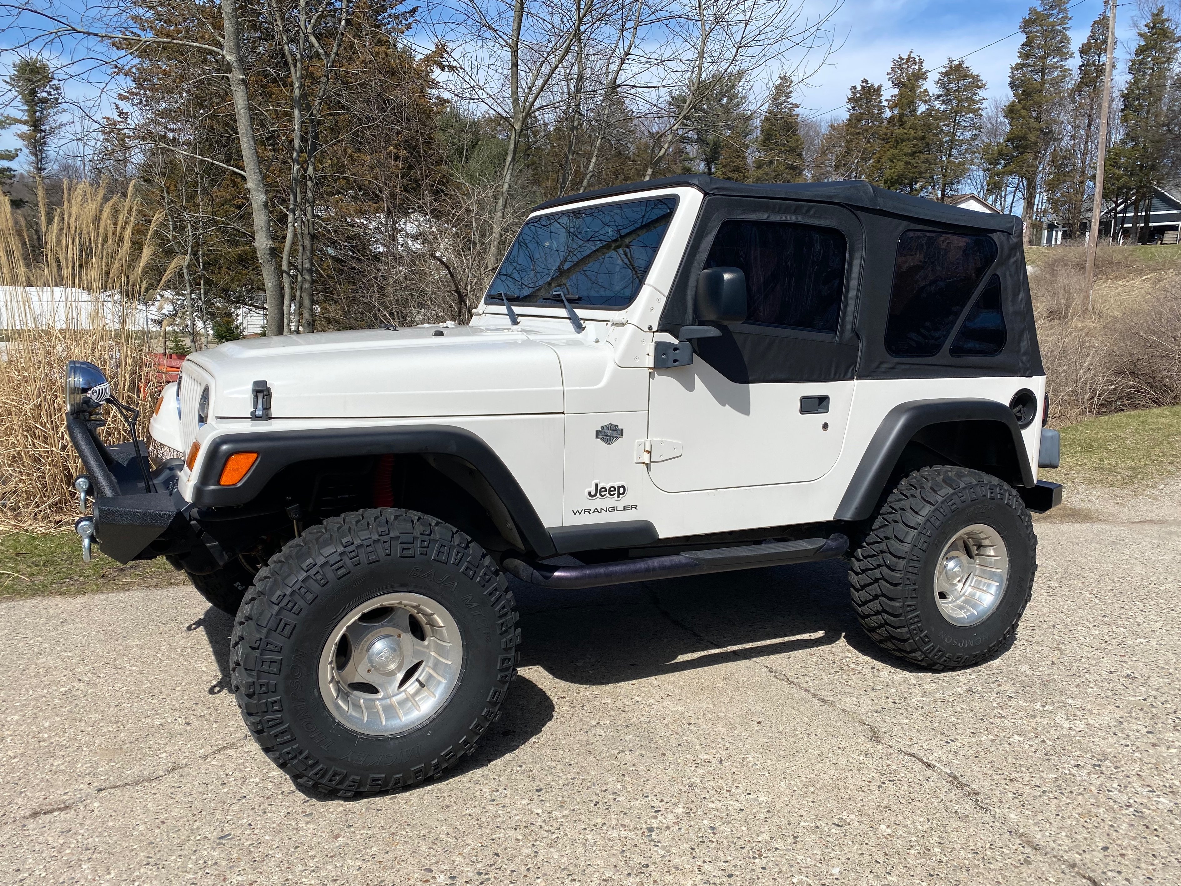 King 4WD Premium Replacement Soft Top With Tinted Upper Doors; Black Diamond (97-06 Jeep Wrangler TJ, Excluding Unlimited)