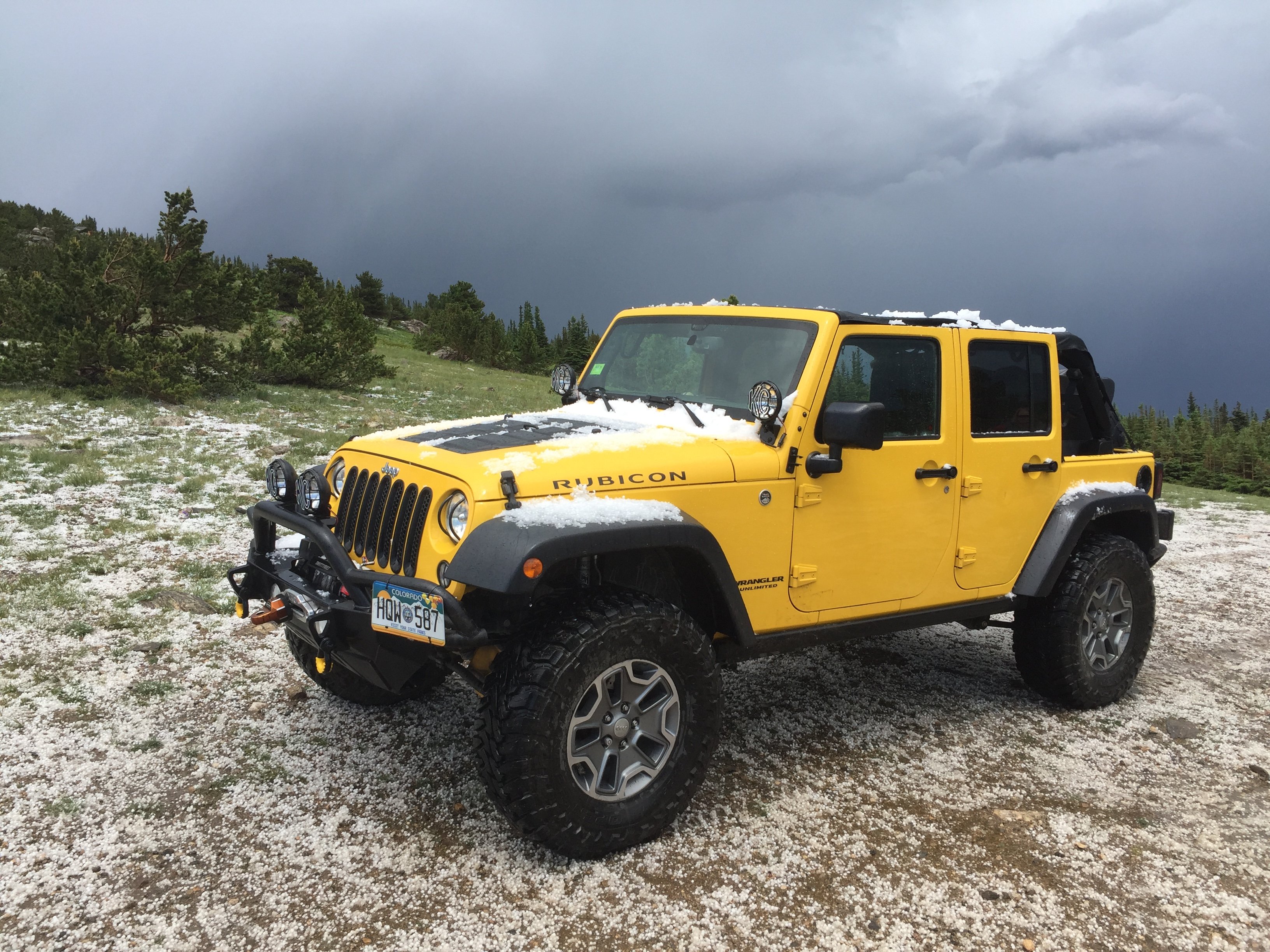 Smittybilt Extended Top; Black Diamond (10-18 Jeep Wrangler JK 4-Door)