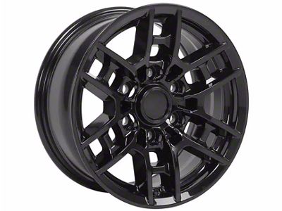 TY17 Gloss Black 6-Lug Wheel; 16x7; 13mm Offset (03-09 4Runner)