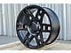 TR1 Matte Black 6-Lug Wheel; 17x9; -12mm Offset (05-15 Tacoma)