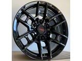 TR4 Gloss Black 6-Lug Wheel; 17x8; 5mm Offset (05-15 Tacoma)