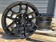 TR4 Matte Black 6-Lug Wheel; 17x8; 15mm Offset (05-15 Tacoma)