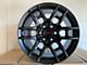 TR4 Matte Black 6-Lug Wheel; 17x9; 0mm Offset (05-15 Tacoma)