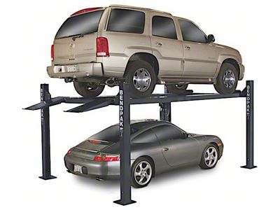 BendPak Standard Width Extended Length Four-Post Lift; 9,000 lb. Capacity