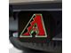 Hitch Cover with Arizona Diamondbacks Logo; Black (Universal; Some Adaptation May Be Required)