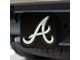 Hitch Cover with Atlanta Braves Logo; Black (Universal; Some Adaptation May Be Required)