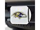 Hitch Cover with Baltimore Ravens Logo; Purple (Universal; Some Adaptation May Be Required)