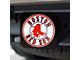 Hitch Cover with Boston Red Sox Logo; Black (Universal; Some Adaptation May Be Required)