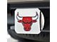 Hitch Cover with Chicago Bulls Logo; Chrome (Universal; Some Adaptation May Be Required)