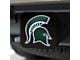 Hitch Cover with Michigan State University Logo; Green (Universal; Some Adaptation May Be Required)