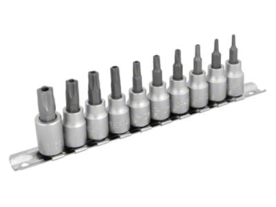 3/8-Inch Drive Metric Torx Bit Socket Set; 10-Piece Set