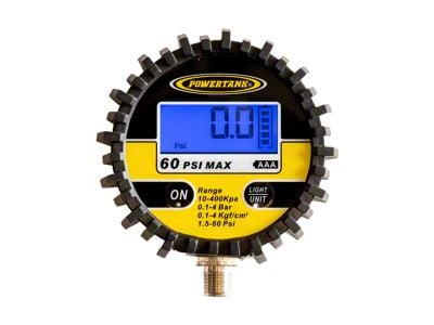 Power Tank Replacement Digitial Tire Inflator Gauge; 60 PSI