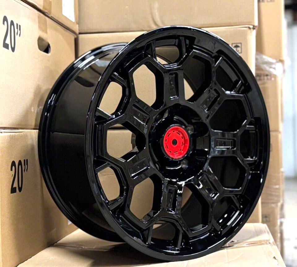 Tundra TR9 Gloss Black 5-Lug Wheel; 20x9; 12mm Offset (14-21 Tundra ...