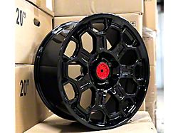TR9 Gloss Black 5-Lug Wheel; 20x9; 12mm Offset (14-21 Tundra)