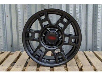 TR1 Matte Black 6-Lug Wheel; 17x9; 0mm Offset (2024 Tacoma)
