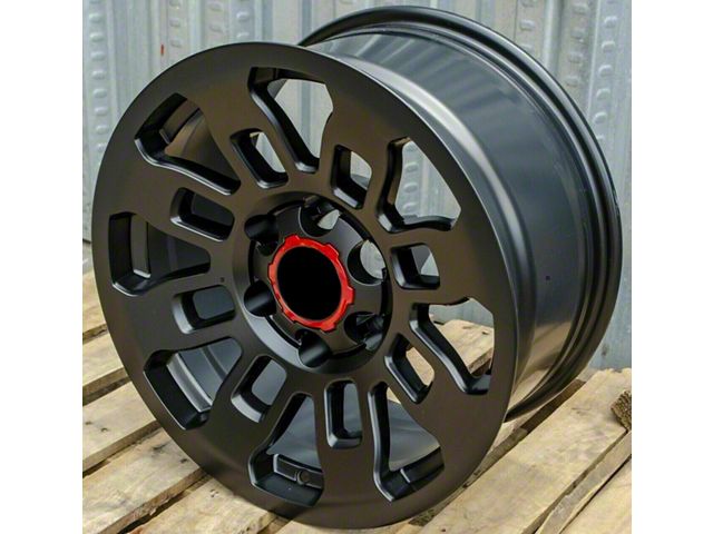 TR2 Matte Black 6-Lug Wheel; 17x8; 5mm Offset (2024 Tacoma)